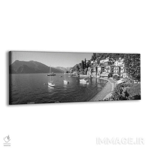 تابلو دکوراتیو Lake Como, Lombardy, Italy" - "منظره اوایل عصر از ساحل… اثر پانورامیک ایمجز - نمای پرسپکتیو محصول