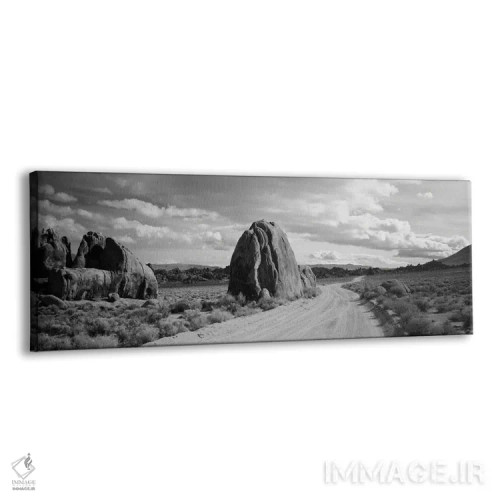تابلو دکوراتیو Owens Valley, Sierras, California, USA" - "جاده خاکی که… اثر پانورامیک ایمجز - نمای پرسپکتیو محصول
