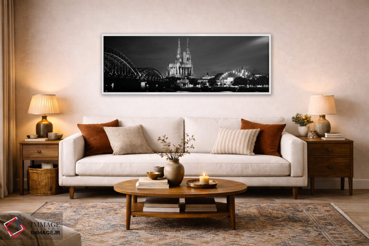 تابلو دکوراتیو Musical Dome, Cologne Cathedral, Hohenzollern Bridge, R… اثر پانورامیک ایمجز - D6W