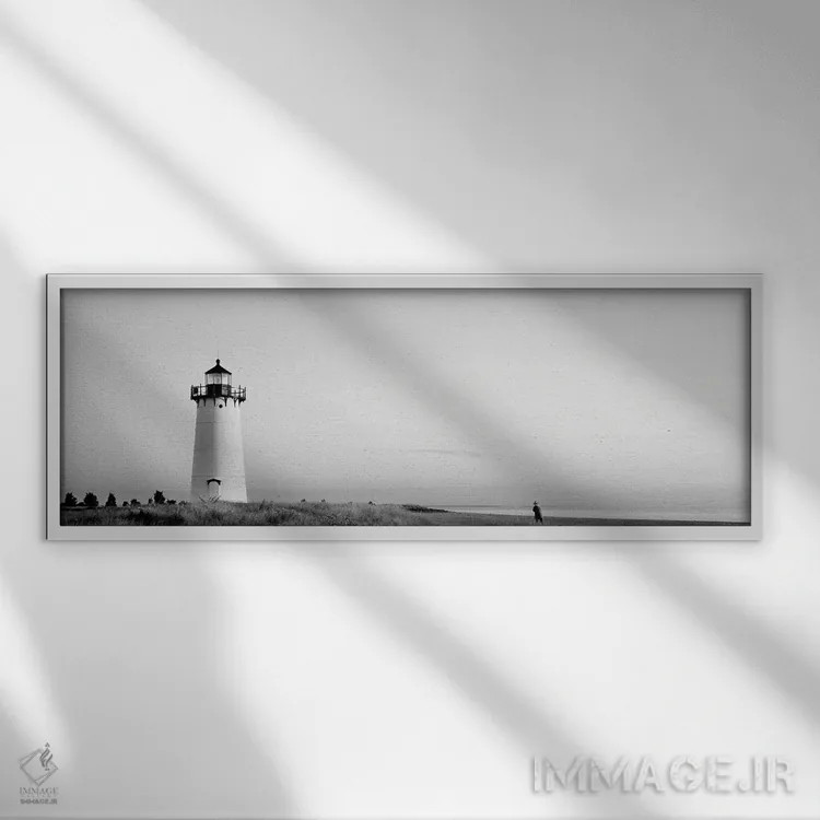 تابلو دکوراتیو Marthas Vineyard, Massachusetts, USA" - "فانوس دریایی ا… اثر پانورامیک ایمجز - نمای قابدار سفید