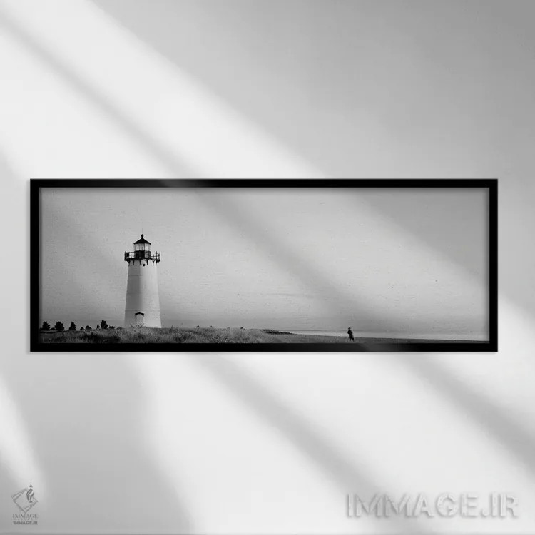 تابلو دکوراتیو Marthas Vineyard, Massachusetts, USA" - "فانوس دریایی ا… اثر پانورامیک ایمجز - نمای قابدار مشکی