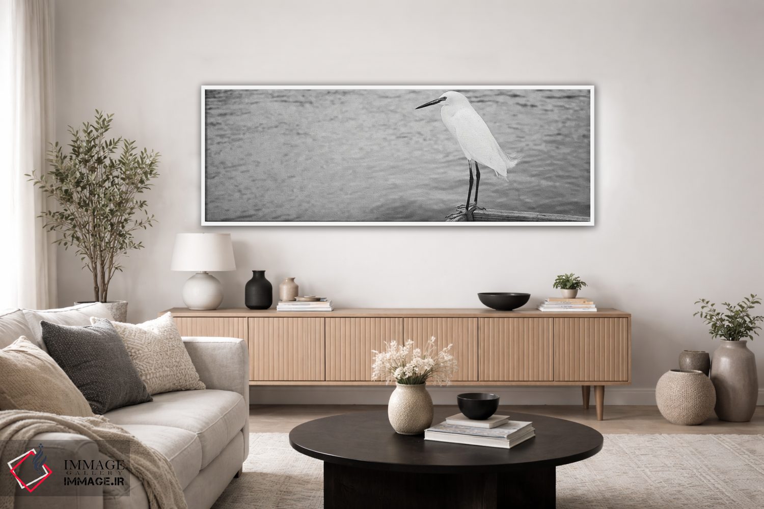 تابلو دکوراتیو Gulf Of Mexico, Florida, USA" - "نمای نزدیک از ایگرت بر… اثر پانورامیک ایمجز - D4W