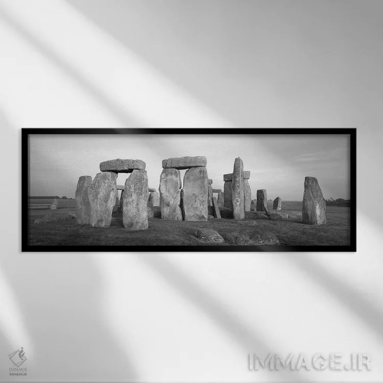تابلو دکوراتیو Wiltshire, Stonehenge" - "انگلستان، ویلت شایر، استون هن… اثر پانورامیک ایمجز - نمای قابدار مشکی