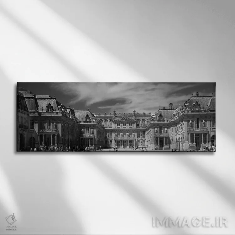 تابلو دکوراتیو Chateau de Versailles, Versailles, Paris, France" - "نم… اثر پانورامیک ایمجز - نمای روبهرو روی دیوار
