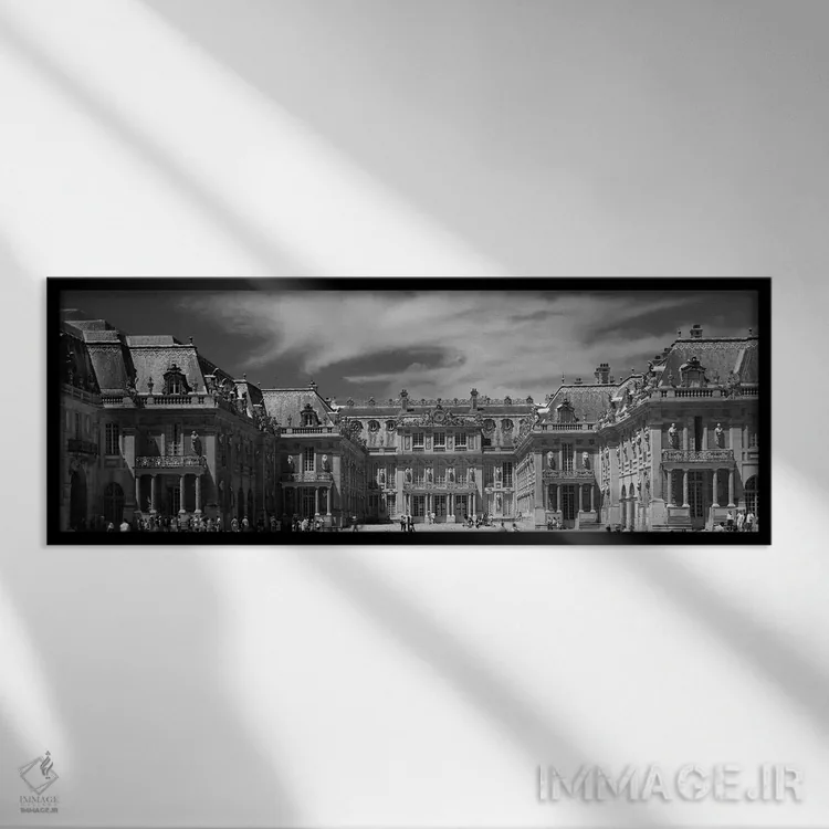 تابلو دکوراتیو Chateau de Versailles, Versailles, Paris, France" - "نم… اثر پانورامیک ایمجز - نمای قابدار مشکی
