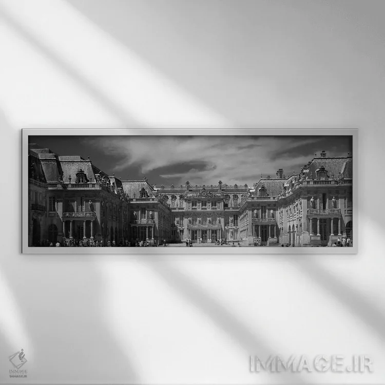 تابلو دکوراتیو Chateau de Versailles, Versailles, Paris, France" - "نم… اثر پانورامیک ایمجز - نمای قابدار سفید