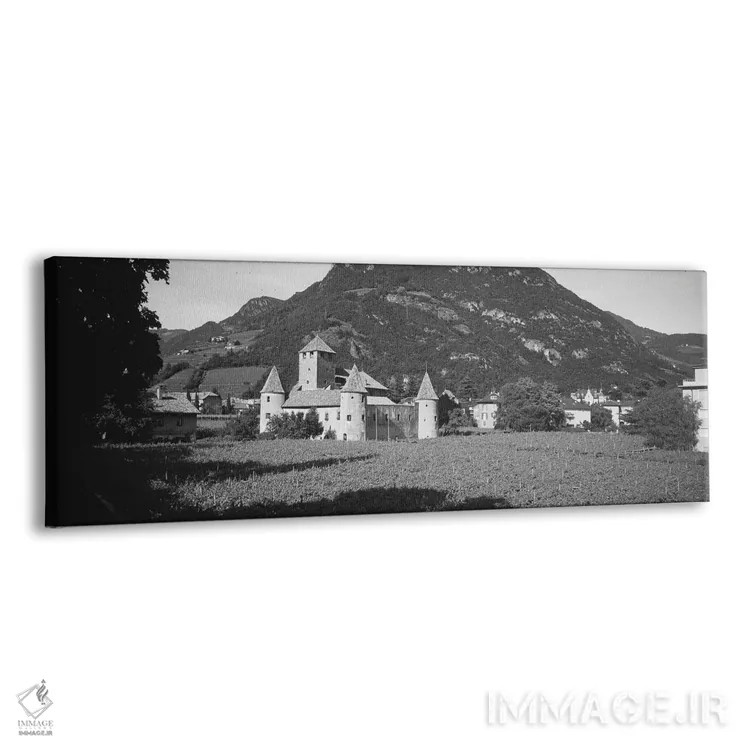 تابلو دکوراتیو Castle Firmiano, Bolzano, Italy" - "مزرعه ای در مقابل ی… اثر پانورامیک ایمجز - نمای پرسپکتیو محصول