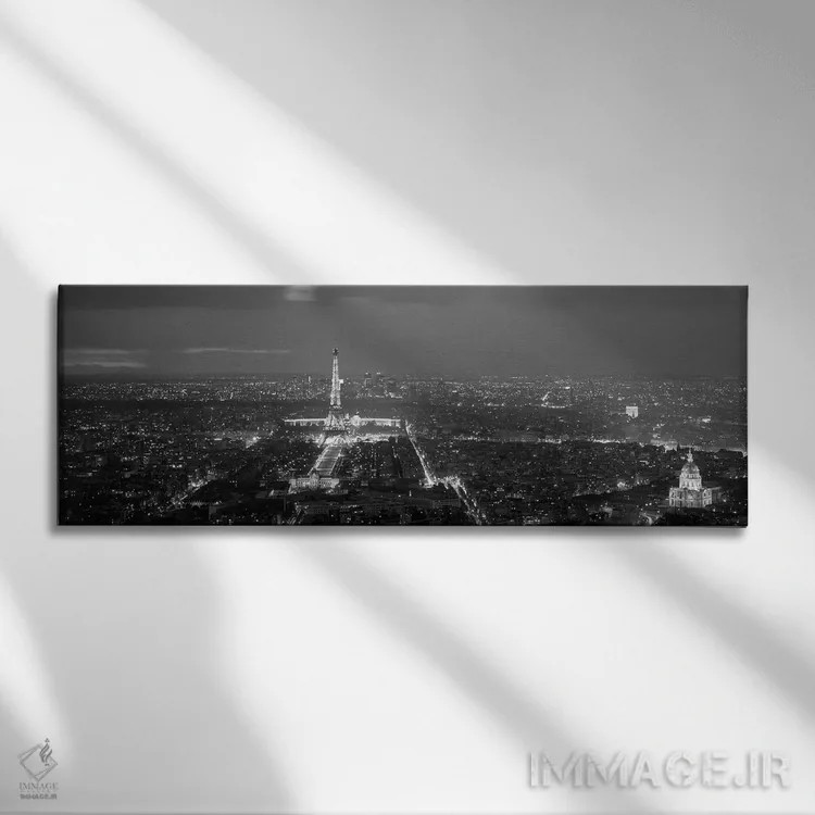 تابلو دکوراتیو Paris, Evening" - "فرانسه، پاریس، عصر" اثر پانورامیک ایمجز - نمای روبهرو روی دیوار