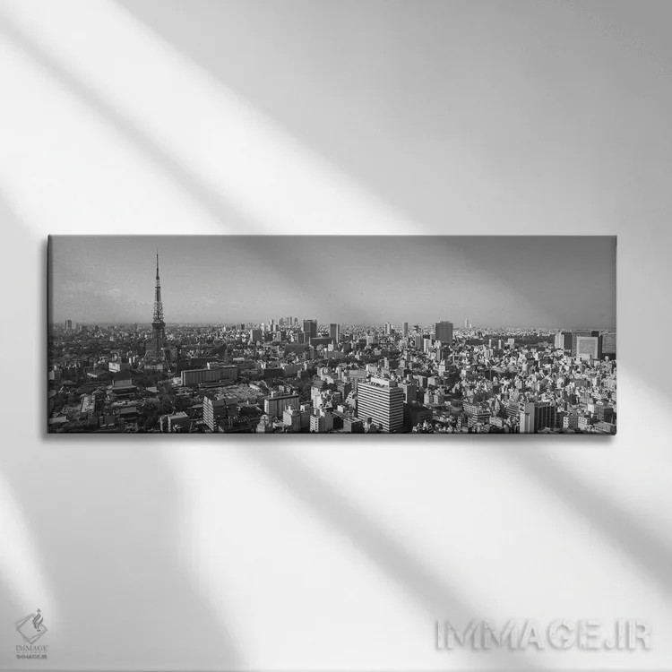 تابلو دکوراتیو Tokyo, Japan" - "نمای از زاویه بالا از یک شهر، توکیو، ژ… اثر پانورامیک ایمجز - نمای روبهرو روی دیوار