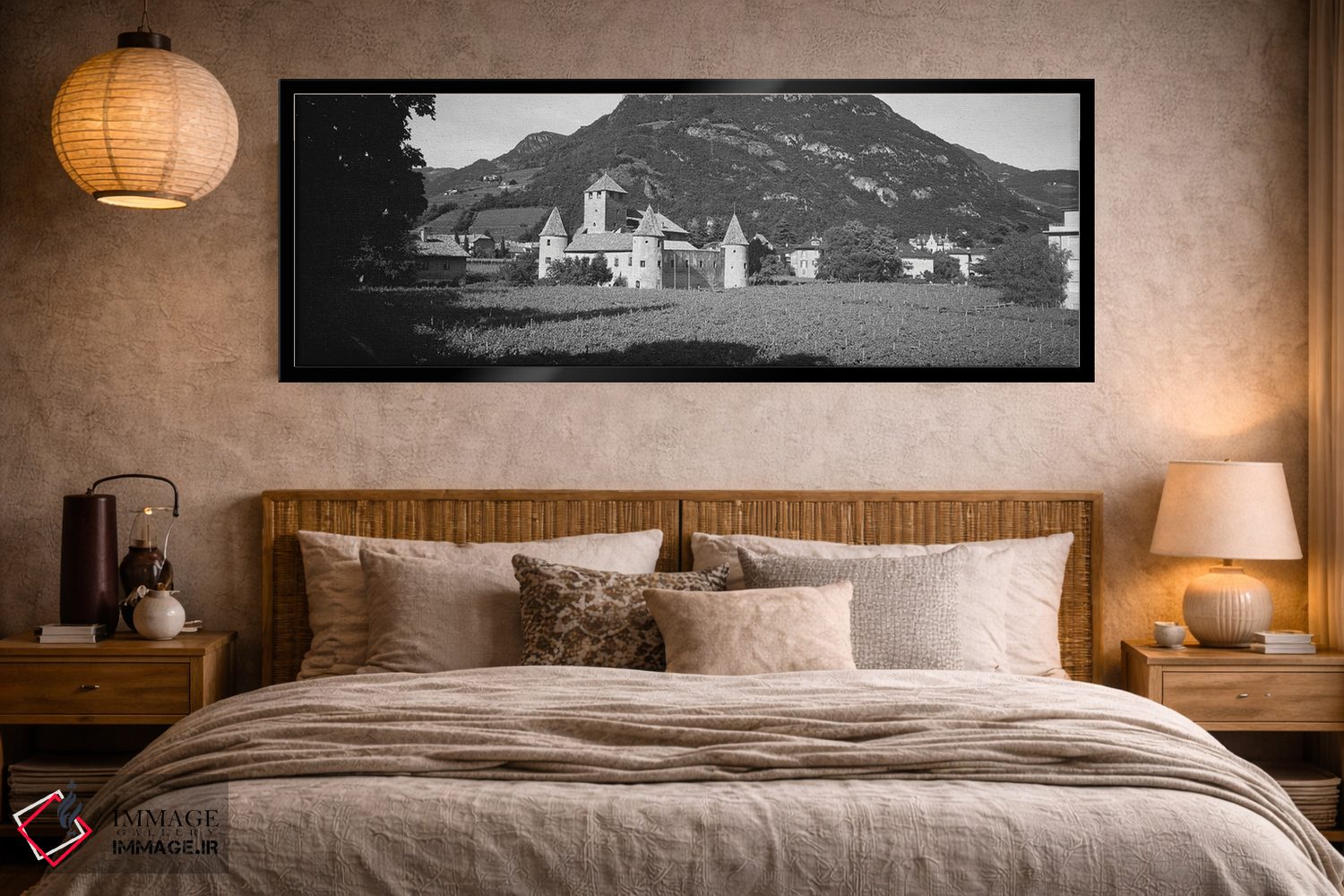 تابلو دکوراتیو Castle Firmiano, Bolzano, Italy" - "مزرعه ای در مقابل ی… اثر پانورامیک ایمجز - D5B