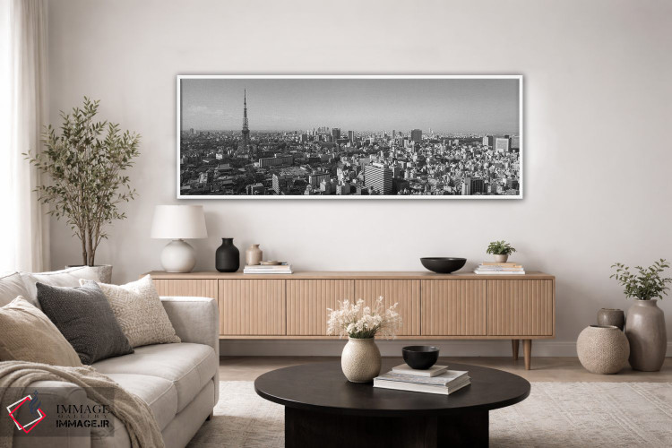 تابلو دکوراتیو Tokyo, Japan" - "نمای از زاویه بالا از یک شهر، توکیو، ژ… اثر پانورامیک ایمجز - D3W