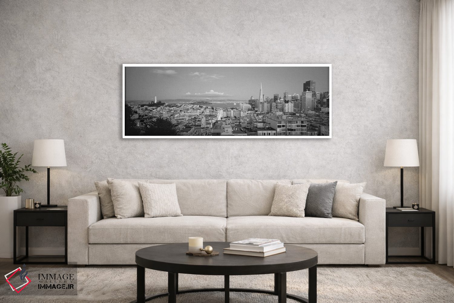 تابلو دکوراتیو San Francisco, California, USA" - "نمای از زاویه بالا ا… اثر پانورامیک ایمجز - D5W