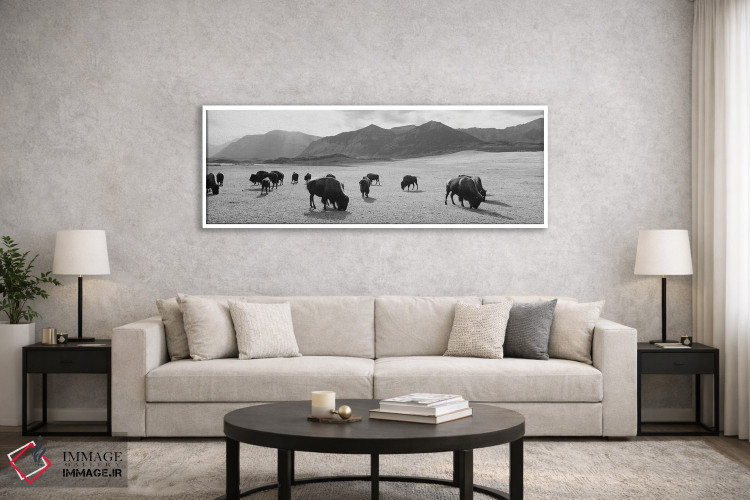 تابلو دکوراتیو Waterton Lakes National Park, Alberta, Canada" - "گله ا… اثر پانورامیک ایمجز - D6W