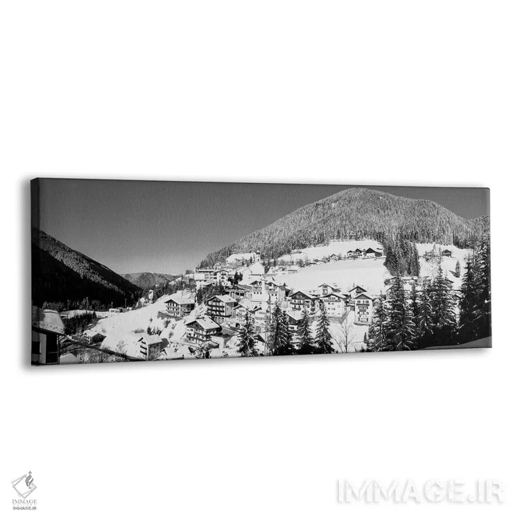 تابلو دکوراتیو Carezza Dolomites, Alto Adige, Italy" - "خانه ها در دره… اثر پانورامیک ایمجز - نمای پرسپکتیو محصول