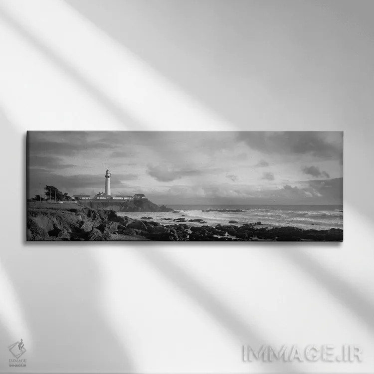 تابلو دکوراتیو Pigeon Point Lighthouse, California, USA" - "فانوس دریا… اثر پانورامیک ایمجز - نمای روبهرو روی دیوار