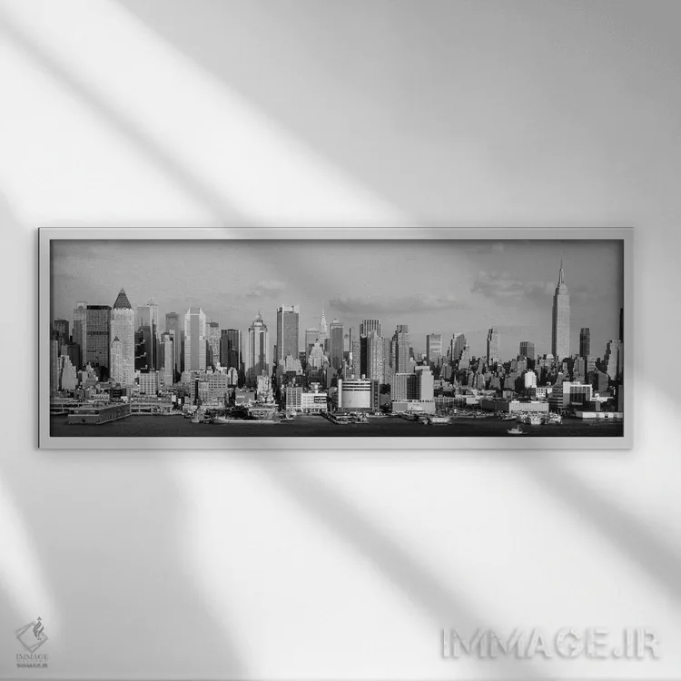 تابلو دکوراتیو City Skyline, NYC, New York City, New York State, USA"… اثر پانورامیک ایمجز - نمای قابدار سفید