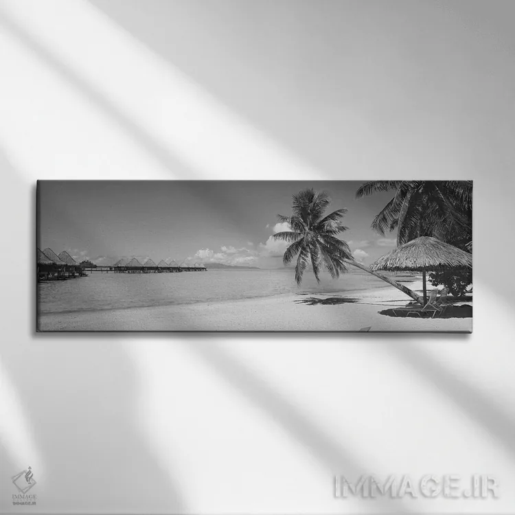 تابلو دکوراتیو Moana Beach, Bora Bora, French Polynesia" - "صندلی راحت… اثر پانورامیک ایمجز - نمای روبهرو روی دیوار