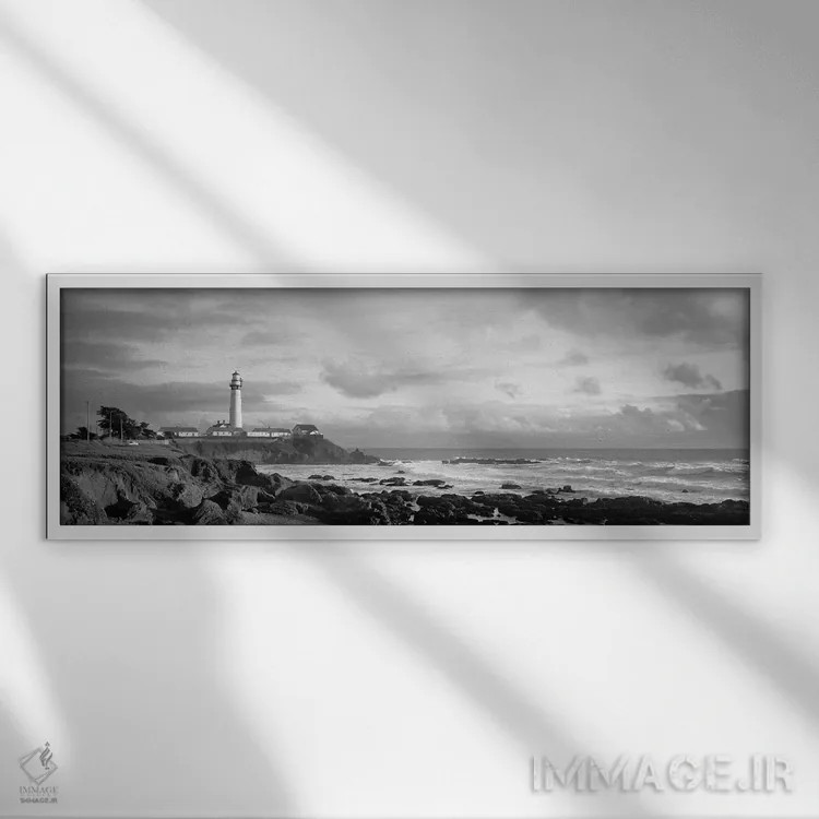 تابلو دکوراتیو Pigeon Point Lighthouse, California, USA" - "فانوس دریا… اثر پانورامیک ایمجز - نمای قابدار سفید