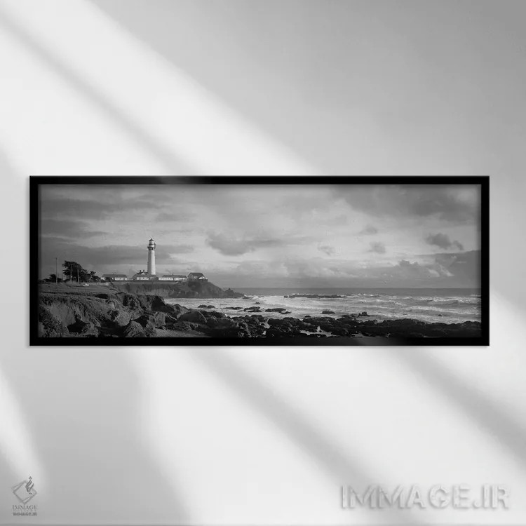 تابلو دکوراتیو Pigeon Point Lighthouse, California, USA" - "فانوس دریا… اثر پانورامیک ایمجز - نمای قابدار مشکی