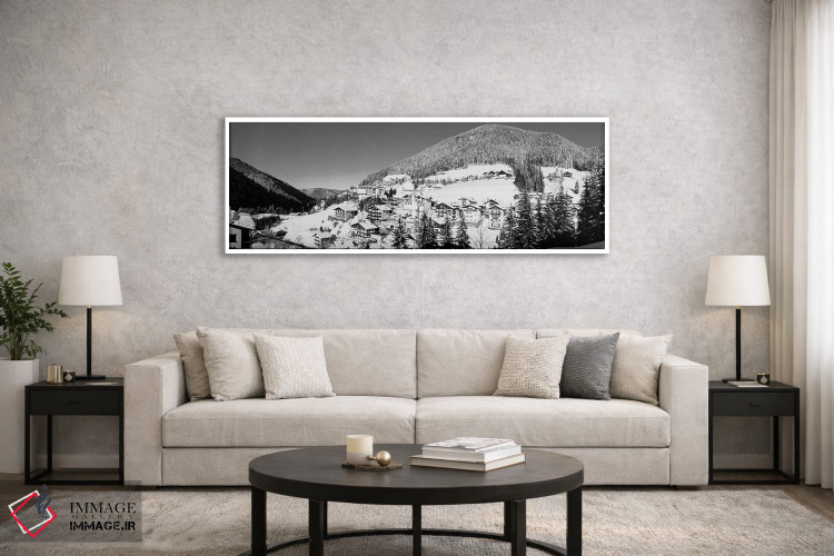 تابلو دکوراتیو Carezza Dolomites, Alto Adige, Italy" - "خانه ها در دره… اثر پانورامیک ایمجز - D6W