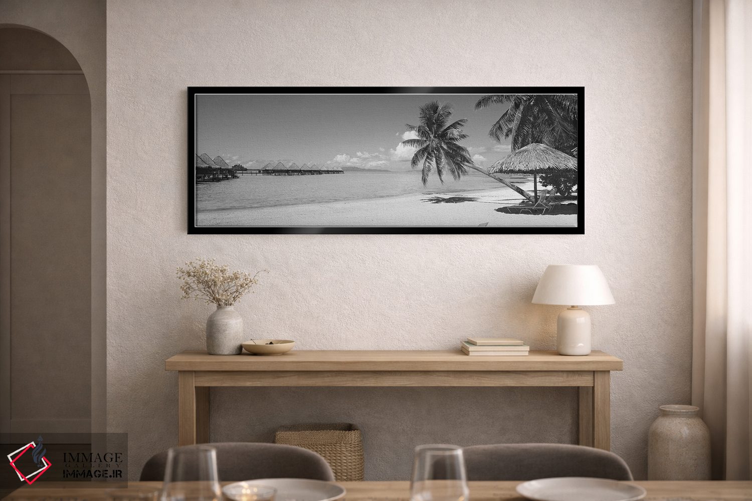 تابلو دکوراتیو Moana Beach, Bora Bora, French Polynesia" - "صندلی راحت… اثر پانورامیک ایمجز - D2B