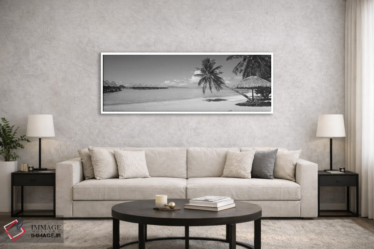 تابلو دکوراتیو Moana Beach, Bora Bora, French Polynesia" - "صندلی راحت… اثر پانورامیک ایمجز - D6W