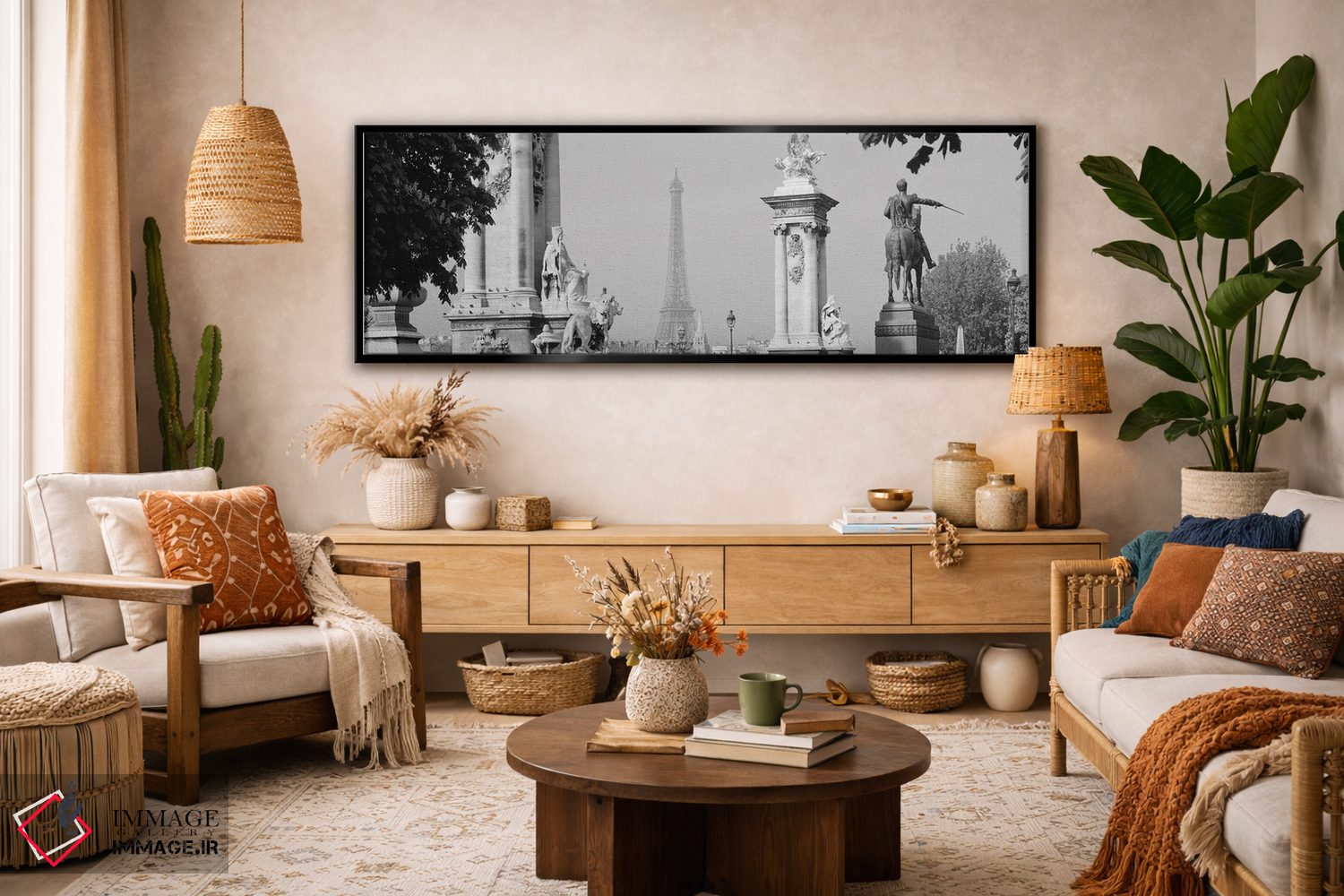 تابلو دکوراتیو Alexandre III Bridge, Eiffel Tower, Paris, France" - "ن… اثر پانورامیک ایمجز - D4B