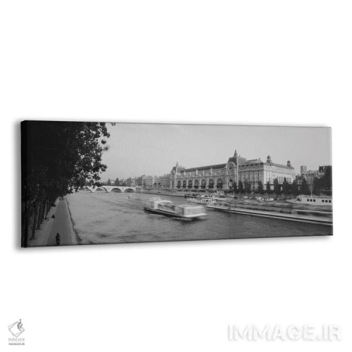 تابلو دکوراتیو Seine River, Musee D'Orsay, Paris, France" - "کشتی مساف… اثر پانورامیک ایمجز - نمای پرسپکتیو محصول