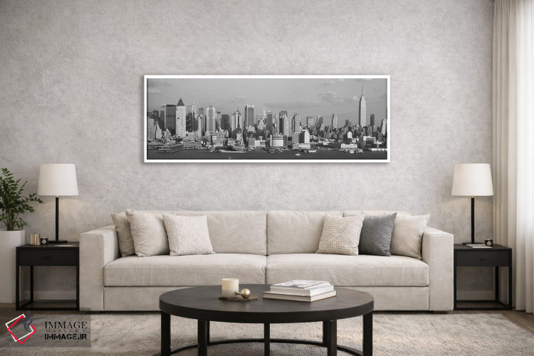 تابلو دکوراتیو New York City, New York State, USA" - "افق مانهتن در سا… اثر پانورامیک ایمجز - D6W