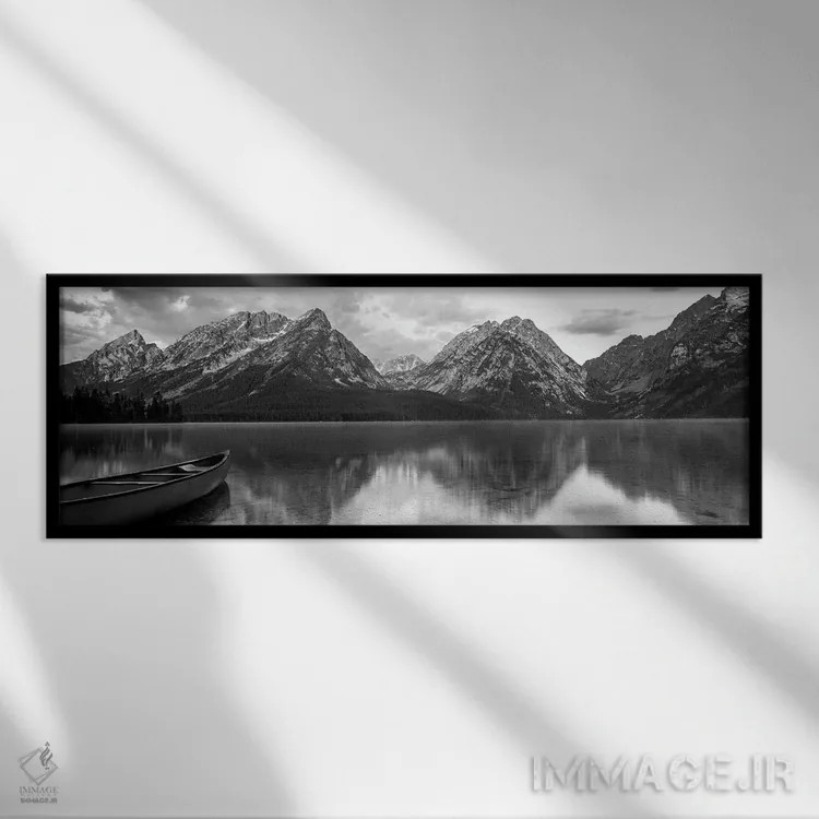 تابلو دکوراتیو Leigh Lake, Grand Teton National Park, Wyoming, USA"… اثر پانورامیک ایمجز - نمای قابدار مشکی