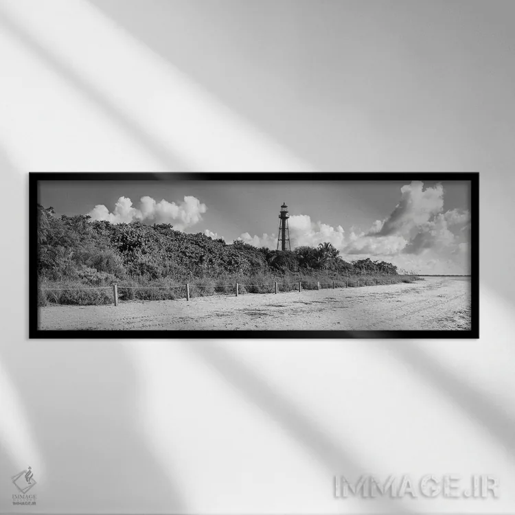 تابلو دکوراتیو Lighthouse Beach Park, Sanibel Island, Florida, USA"… اثر پانورامیک ایمجز - نمای قابدار مشکی