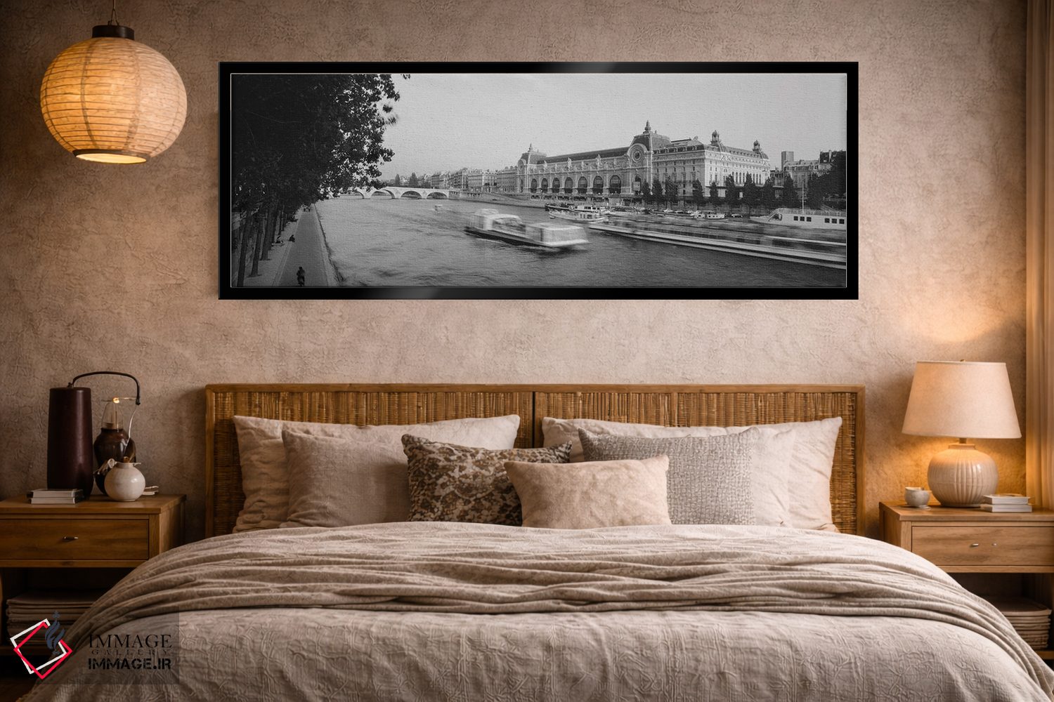 تابلو دکوراتیو Seine River, Musee D'Orsay, Paris, France" - "کشتی مساف… اثر پانورامیک ایمجز - D5B