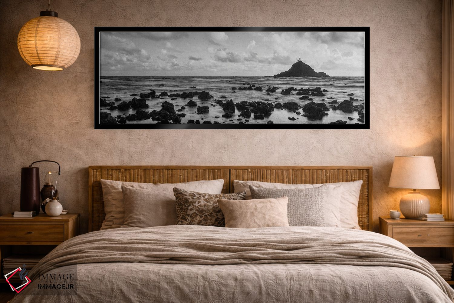 تابلو دکوراتیو Maui, Hana, Hawaii, USA" - "صخره ها در ساحل، مائوی، هان… اثر پانورامیک ایمجز - D5B