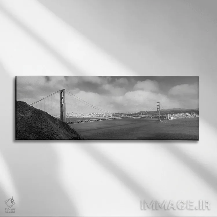 تابلو دکوراتیو Golden Gate Bridge, San Francisco Bay, San Francisco, C… اثر پانورامیک ایمجز - نمای روبهرو روی دیوار