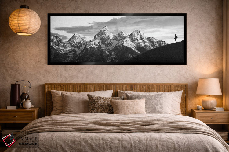 تابلو دکوراتیو Grand Teton National Park, Wyoming, USA" - "سیلوئت یک ک… اثر پانورامیک ایمجز - D5B