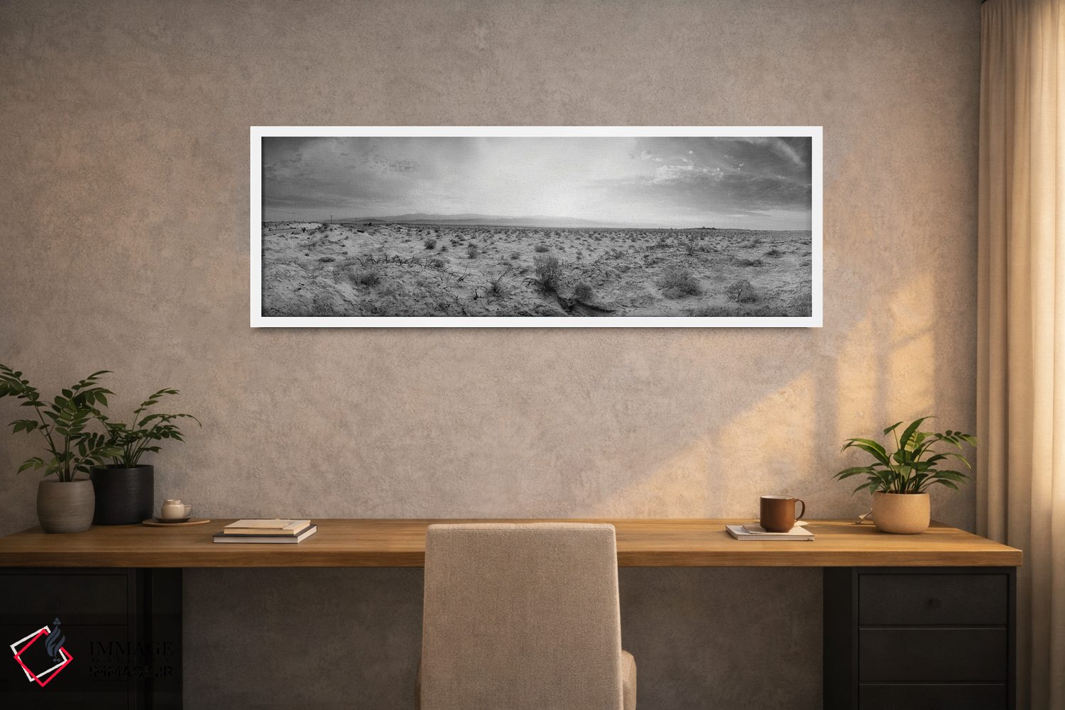 تابلو دکوراتیو Palm Springs, California, USA,غروب بر فراز صحرا، پالم ا… اثر پانورامیک ایمجز - D1W