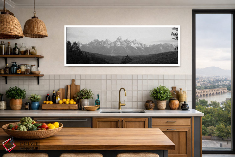تابلو دکوراتیو Teton Range, Grand Teton National Park, Wyoming, USA"… اثر پانورامیک ایمجز - D3W