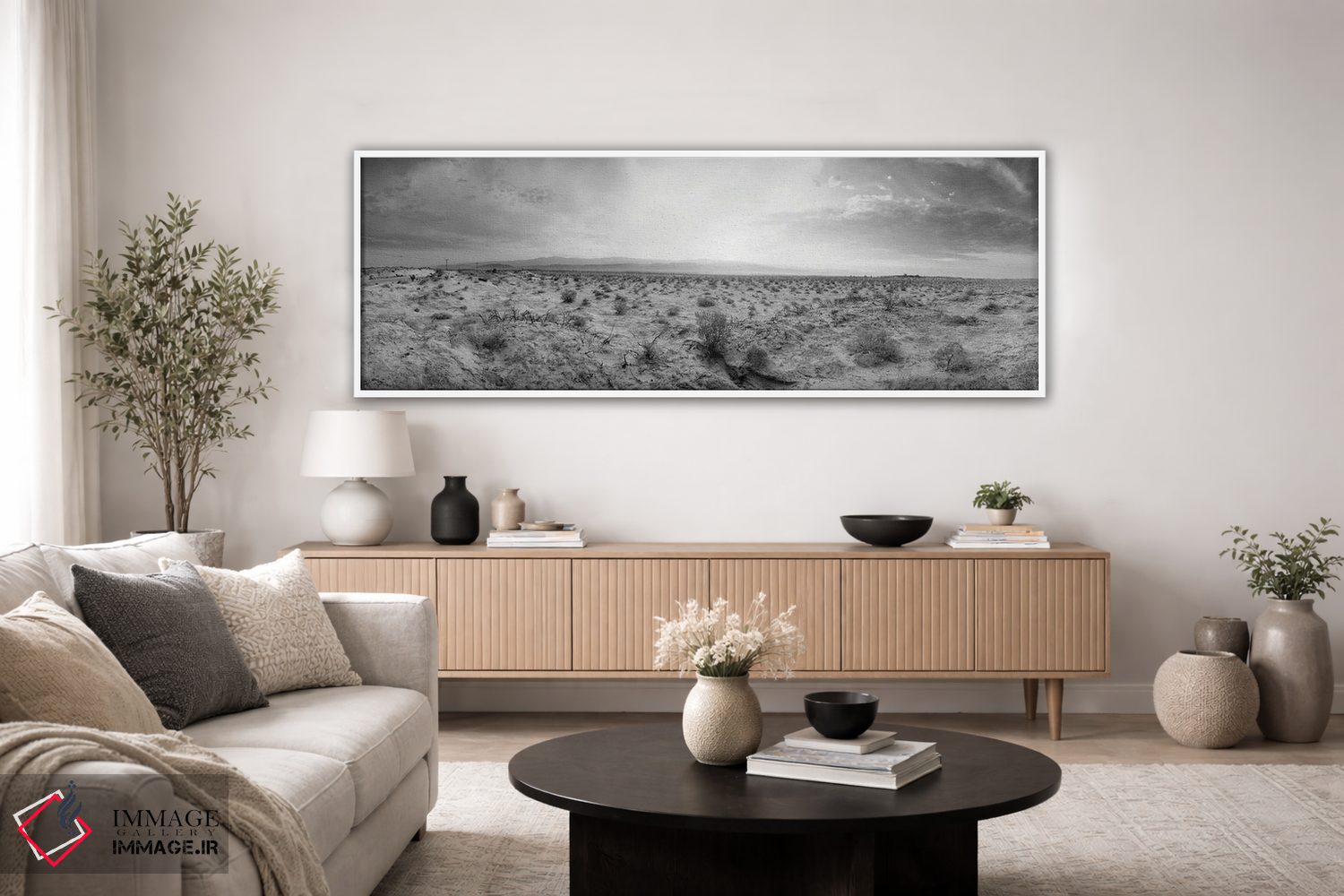 تابلو دکوراتیو Palm Springs, California, USA,غروب بر فراز صحرا، پالم ا… اثر پانورامیک ایمجز - D3W