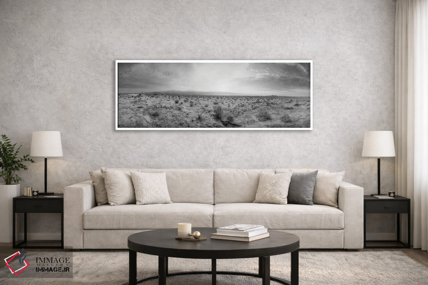 تابلو دکوراتیو Palm Springs, California, USA,غروب بر فراز صحرا، پالم ا… اثر پانورامیک ایمجز - D6W