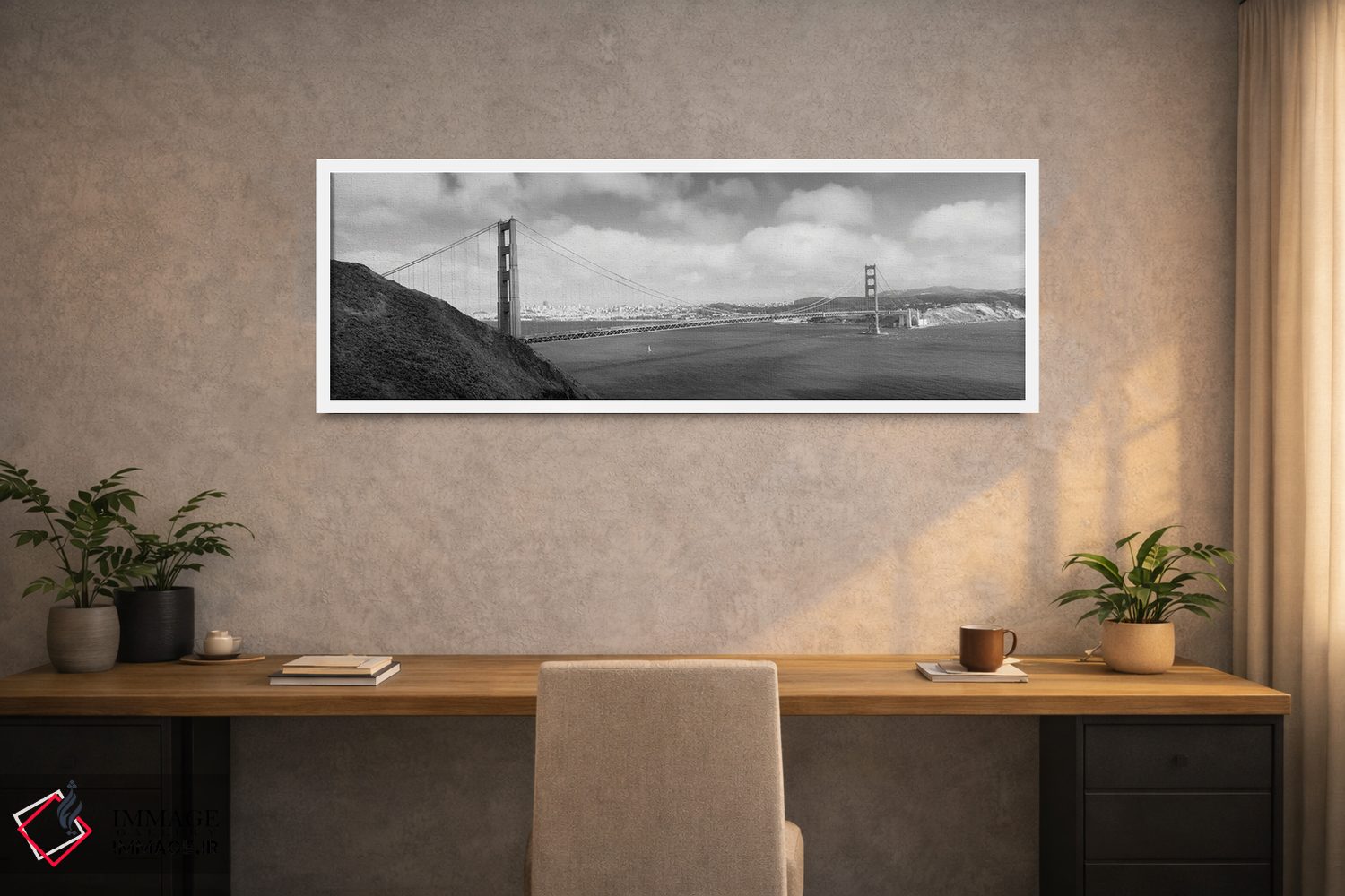 تابلو دکوراتیو Golden Gate Bridge, San Francisco Bay, San Francisco, C… اثر پانورامیک ایمجز - D1W