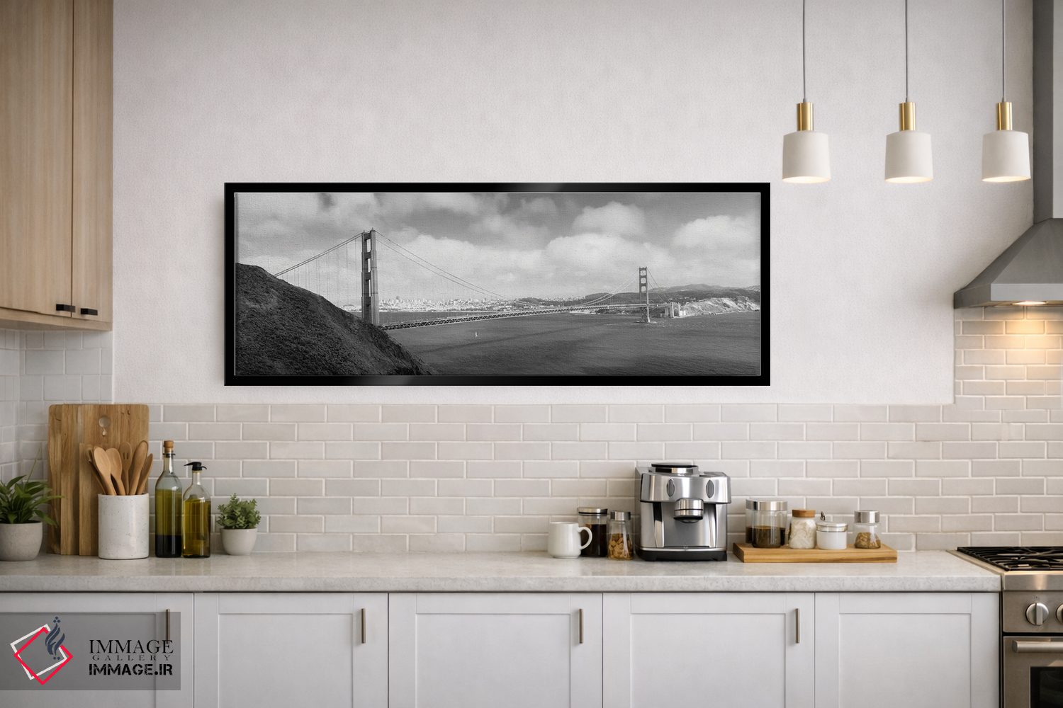 تابلو دکوراتیو Golden Gate Bridge, San Francisco Bay, San Francisco, C… اثر پانورامیک ایمجز - D2B