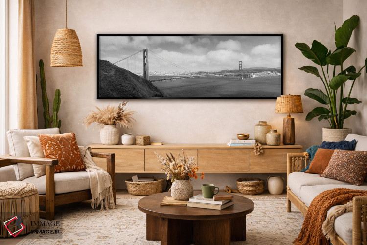 تابلو دکوراتیو Golden Gate Bridge, San Francisco Bay, San Francisco, C… اثر پانورامیک ایمجز - D4B