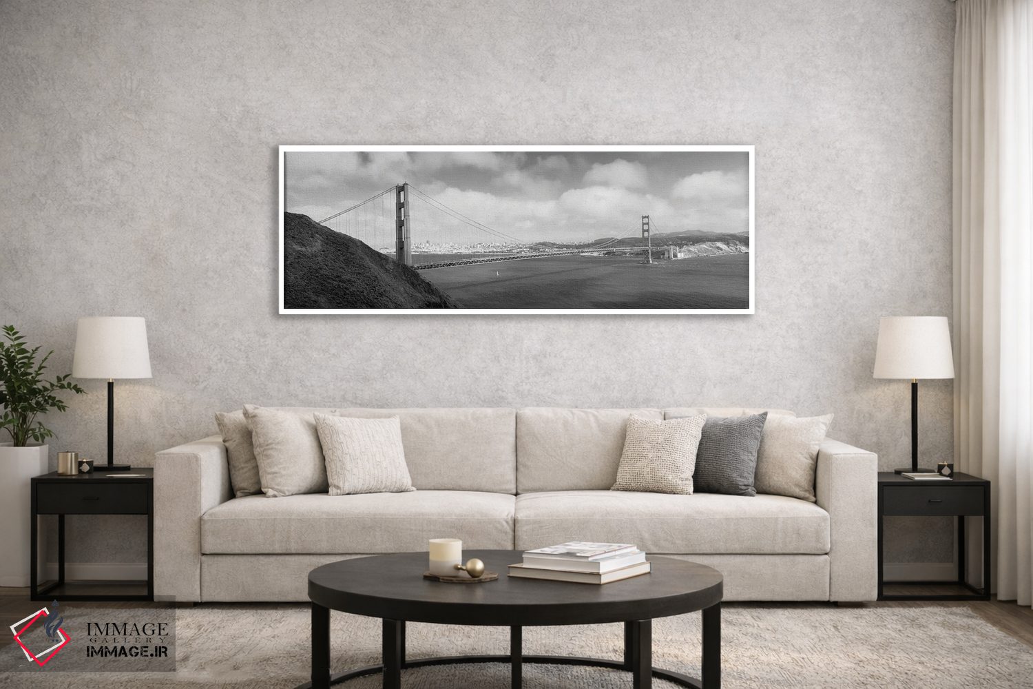 تابلو دکوراتیو Golden Gate Bridge, San Francisco Bay, San Francisco, C… اثر پانورامیک ایمجز - D6W