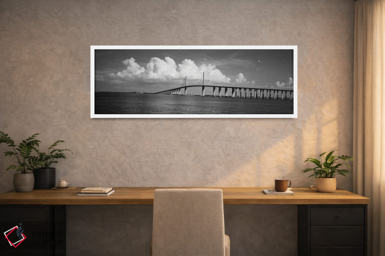 تابلو دکوراتیو Sunshine Skyway Bridge, Tampa Bay, Gulf Of Mexico, Flor… اثر پانورامیک ایمجز - D1W