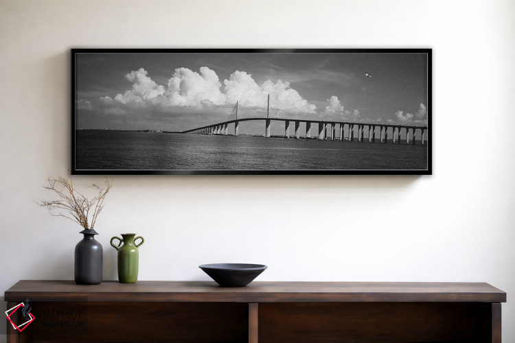 تابلو دکوراتیو Sunshine Skyway Bridge, Tampa Bay, Gulf Of Mexico, Flor… اثر پانورامیک ایمجز - D2B