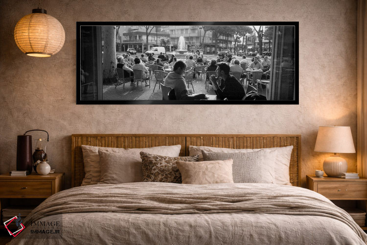 تابلو دکوراتیو گردشگران در کافی شاپ کنار پیاده رو، لیگنانو سابیادورو… اثر پانورامیک ایمجز - D5B