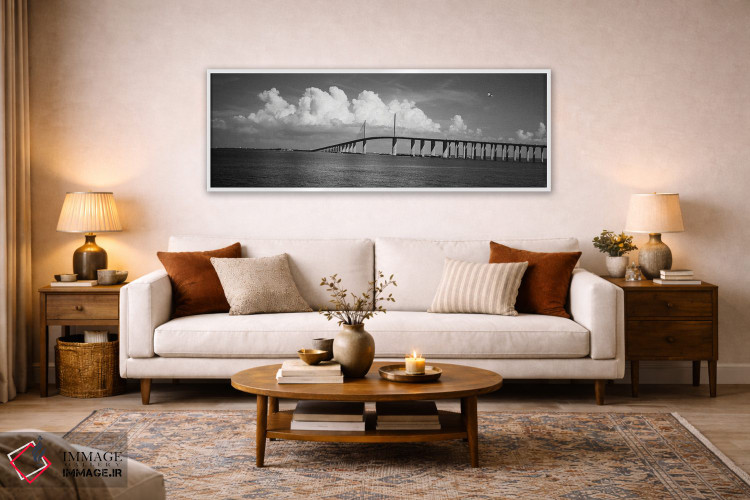 تابلو دکوراتیو Sunshine Skyway Bridge, Tampa Bay, Gulf Of Mexico, Flor… اثر پانورامیک ایمجز - D6W