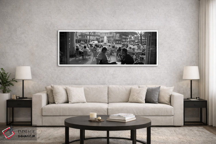 تابلو دکوراتیو گردشگران در کافی شاپ کنار پیاده رو، لیگنانو سابیادورو… اثر پانورامیک ایمجز - D6W