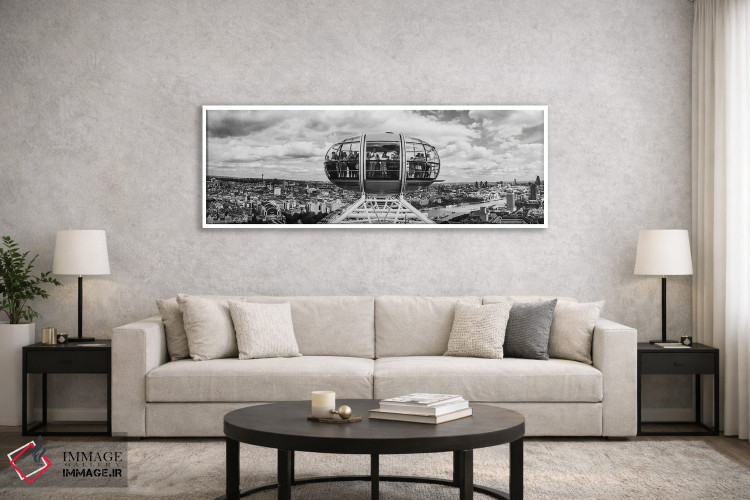 تابلو دکوراتیو گردشگران روی چرخ هزار ساله، لندن، انگلستان اثر پانورامیک ایمجز - D6W