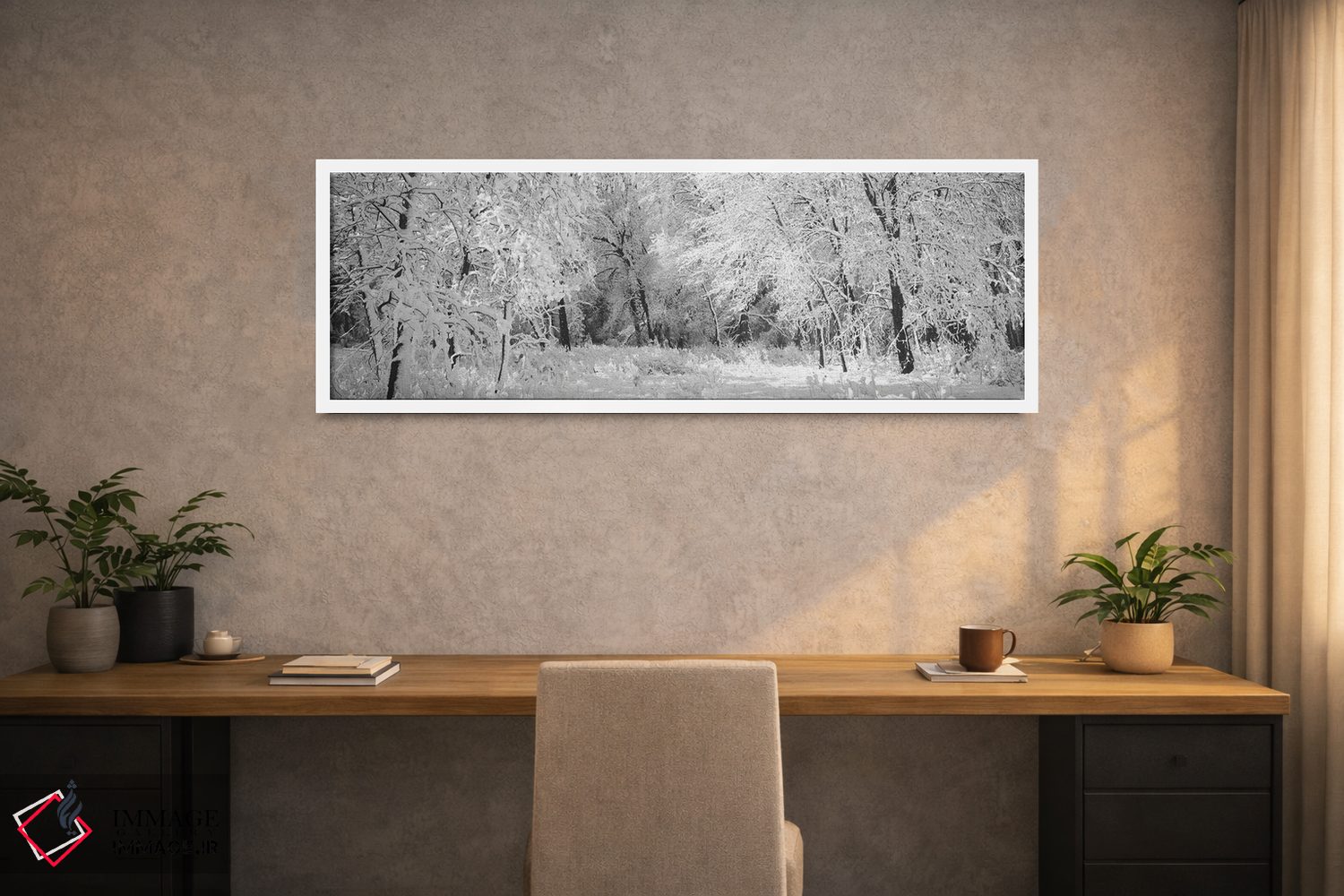 تابلو دکوراتیو زمستان، جنگل، پارک ملی یوسمیتی، کالیفرنیا، ایالات متحده… اثر پانورامیک ایمجز - D1W